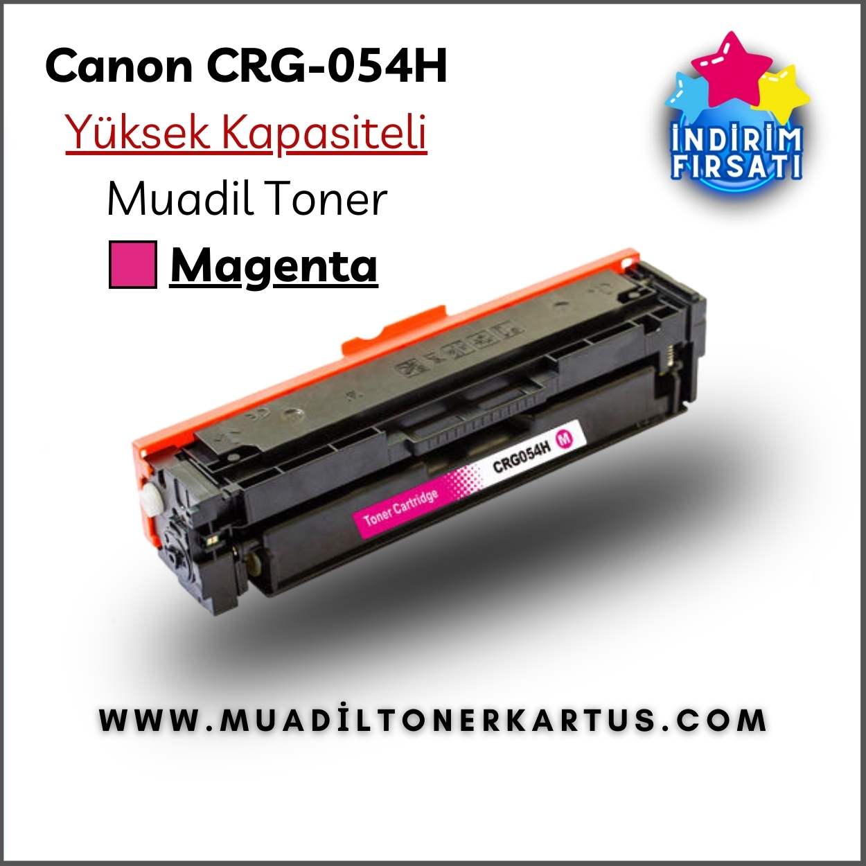 Canon Crg054h kırmızı muadil toner