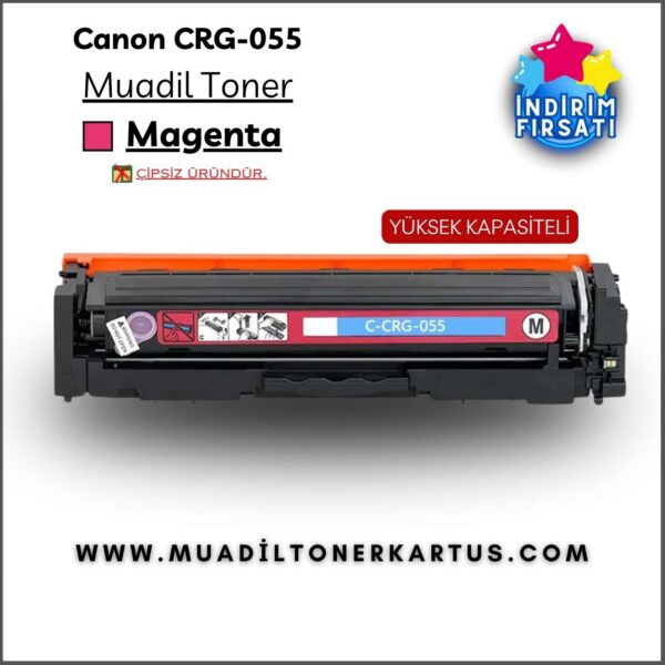 canon crg055 crg-055 kırmızı yüksek kapasite toner - muadil toner - muadiltonerkartus.com