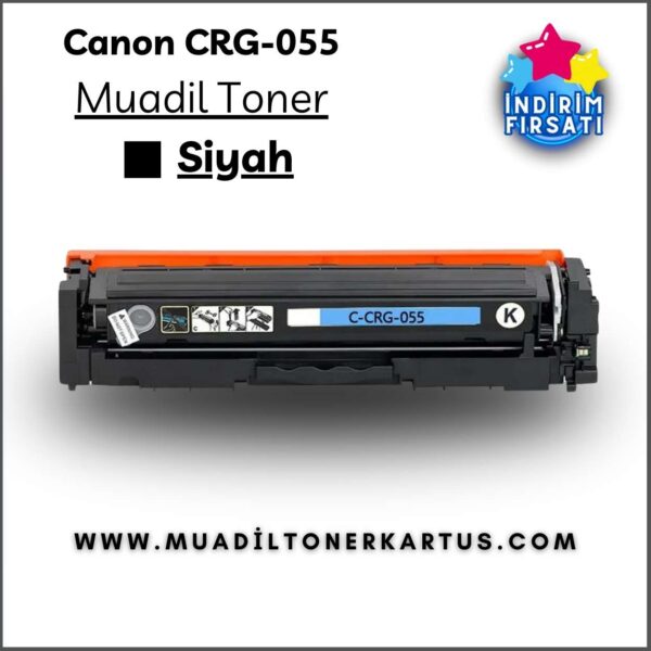 canon crg055 crg-055 ssiyah toner - muadil toner - muadiltonerkartus.com
